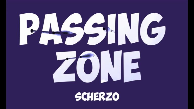 Passing Zone Scherzo title card with stylized text on a purple background. - Passing Zone