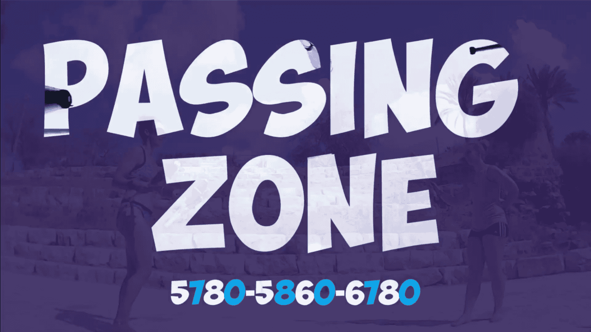 Passing Zone graphic with phone number 5780-5860-6780 displayed. - Passing Zone