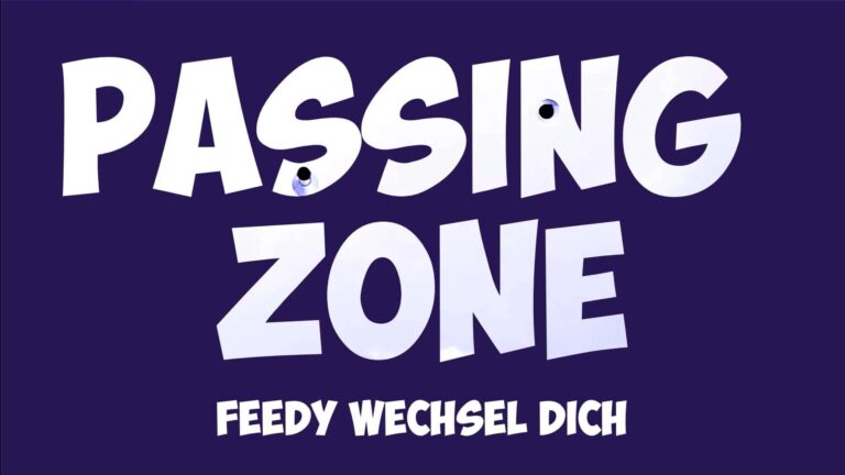 Passing Zone: Feedy Wechsel Dich title card with cartoon lettering and playful design. - Passing Zone