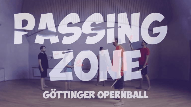 Passing Zone: Performers with juggling clubs at the Goettinger Opernball. - Passing Zone